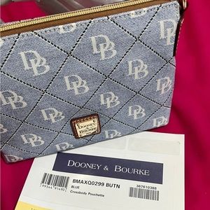 Maxi Quilt Crossbody “Pouchette “Bag Blue(new)